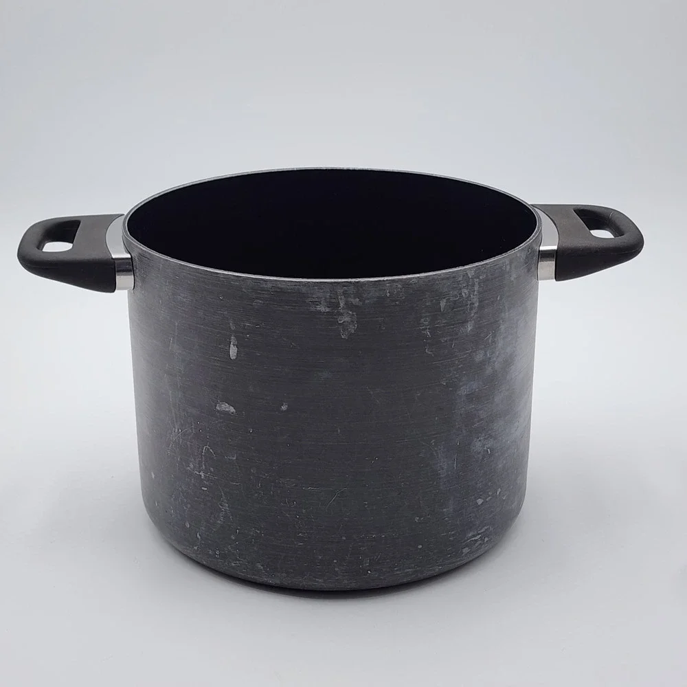 Revere Ware 1801 Black 8‎ Qt Stock Pot Hard Anodized Nonstick No Lid Indonesia